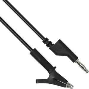 강원전자 NETmate NMC-BC05B 바나나 플러그/잭 - 악어 클립 케이블 0.5m (블랙)