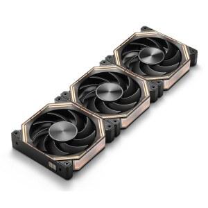 DARKFLASH INF34 120MM PC 케이스 팬, 2000RPM 데이지 (전진, 최대 냉각, 3팩 4핀 블랙) 컴퓨터 CPU PWM, 체인, ARGB 냉각