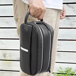 가죽 골프 클러치백 남성용 손가방 파우치-WFLY1SB