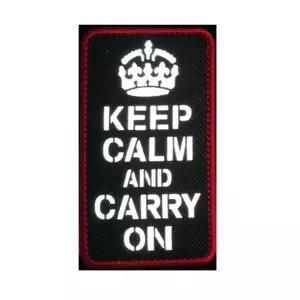 찍찍이 밀리터리 패치 와펜 KEEP CALM AND CARRY ON