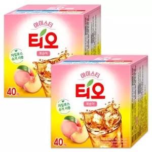 [NS홈쇼핑]티오 아이스티 복숭아맛 40Tx2개[35969845]
