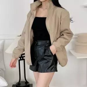 [하프클럽/]여자퍼자켓 하프넥캐주얼집업 트렌디미니자켓