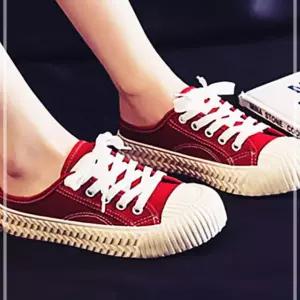 캔버스 블로퍼 슬리퍼 뮬 여성 운동화 스니커즈 IWFHEAI0