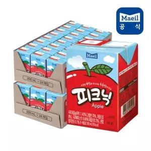 매일 피크닉 사과 200ml 48팩 (24팩 2박스)