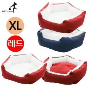 [반려] 레드 오각하우스 특대 방석 무아지경 강아지 하우스 쿠션 애견용품