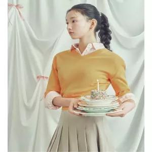 빈폴 레이디스 B. my 코튼 V넥 긴소매 니트 오렌지 BF5251N018 N 4889871