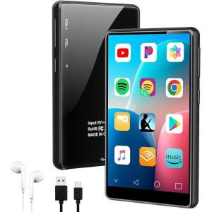 블루투스 및 WIFI가 지원되는 MP3 플레이어 스포티파이가 4인치 터치스크린 뮤직 플레이 스토어 판도라 오디오 아마존 뮤직 안드로이드 MP4 플레이어