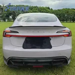 Tesla Model 3 2023 2024 미등 범퍼 라이트 안개 램프 DRL 용 자동차 수정 LED 뒷 트렁크 뚜껑