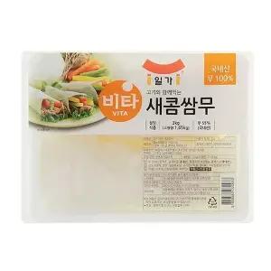 일가 비타 새콤쌈무 3kg 국산 업소용 대용량 무쌈 식당