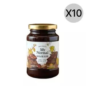 셀러허브 식품 마이노멀 저당 초코잼 스프레드 280g X10개 아이 간식