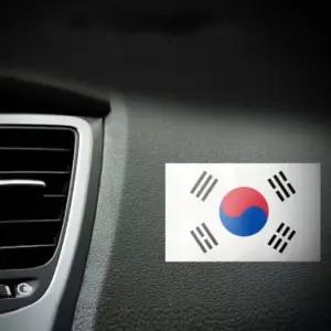 자동차 태극기 스티커 튜닝 데칼 반사 2P 자동차스티커튜닝