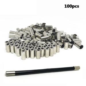 5*10mm 실버 자전거 산악 타기 부품 시프터 사이클링 액세서리 코드 엔드 커버 브레이크 라인 캡 케이블