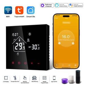TUYA 스마트 홈 온도조절기워터 바닥 난방 전기/물 가스 보일러 WiFi 온도 원격 제어기 구글 알렉사 지원
