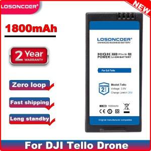 LOSONCOER 1800mAh DJI호환 Tello 드론 비행 배터리 액세서리용 양질