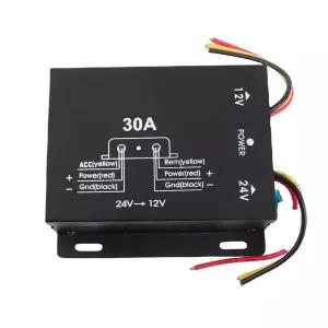 차량용 전원 공급 장치 스텝 다운 변압기 24V-12V 컨버터 10A 15A 20A 30A 출력 전력 고저 인버터 240W 1PC