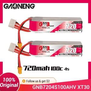Beta95 2-3인치 FPV 프리/레이싱 드론 쿼드콥터용 GNB 4S 720mAh 100C/200C HV 15.2V Lipo 배터리 -XT30 커