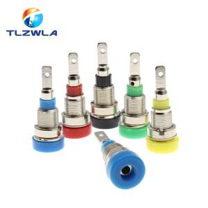 5피스 2MM 바나나 소켓 바인딩 포스트 너트 플러그 잭 전기 커넥터 터미널  구멍 DIY 부품