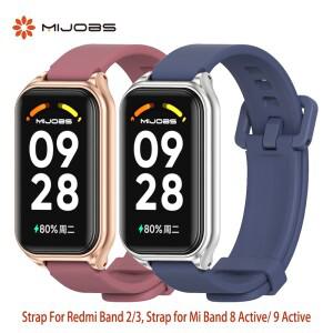 Mi Band 9 용 스트랩 샤오미호환 8 액티브 손목 밴드 Redmi 2 3 액세서리 스포츠  실리콘 시계