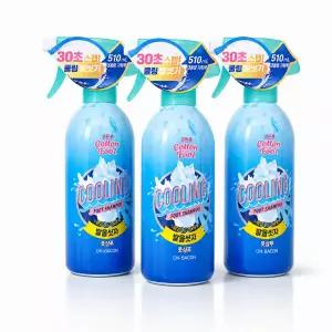 온더바디 코튼풋 발을씻자 풋샴푸 쿨링향 385ml 3개