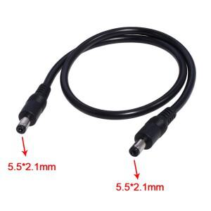 DC5521 - 케이블 코드  18AWG DC5.5mm x 2.1mm 수 플러그 전원 어댑터 와이어(LED 조명 스피커용)
