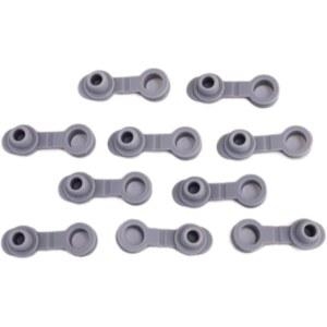 10PCS 그레이 범용 실리콘 밀봉 병 빨대 구멍 그로밋 스토퍼 뚜껑 플러그 교체용 텀블러 보온병 컵 와인 및 파우치 주방 도구 가젯(20/30OZ) MNG