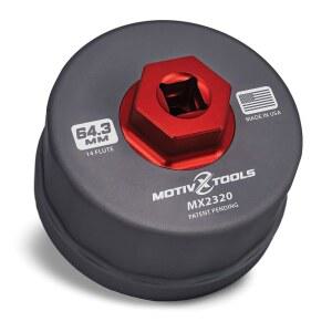 도요타 캠리, 툰드라, 타코마, 4러너, RAV4 등을 위한 모티벡스 툴 오일 필터 렌치 - 64mm 14 플루트 정밀 CNC 가공 알루미늄 제거 도구