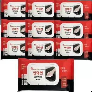 주방클리너 클린업 인덕션 오븐 청소 클린티슈 30매 10개