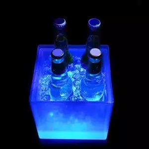 LED 스 버킷 3.5L 대용량 와인 음료 용기 칵테일 바용 방수 샴페인 파티용 맥주 화이트
