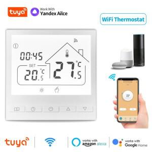 WiFi Tuya 스마트 온도 조절기워터/가스 보일러 전기 바닥워터 난방 APPControl Alexa Google과 함께 작동