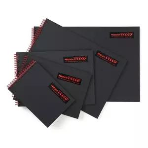 아트앤디자인 P0005 블랙스케치북 B5 200g 25장 스케치북 노트 크로키 종이