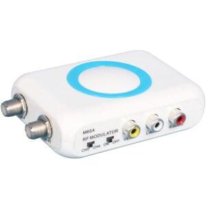 RF 변조기 RCA 동축 어댑터 CVBS VHF 컨버터 VCR DVD 불레이 플레이어용 채널 스위치 PS2 PS3 Xbox WiI NS 게임 콘솔 TV 튜너 위성 셋톱 케이블 박스 AV 비디오 - 아날로그 NTSC
