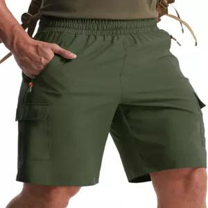 골프 아웃도어 액티브 지퍼 포켓용 리빈 남성 하이킹 카고 반바지 경량 퀵 드라이 애슬레틱 캐주얼