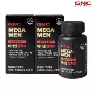 [GNC] 메가맨 임팩트 (500mg 180정 90일분)x2 총180일분_56736x2