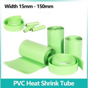 1/3/5/20M 과일 녹색 PVC 열 수축 튜브 15mm ~ 18650 Lipo 배터리 팩 절연 필름 랩 케이스 보호 케이블 슬