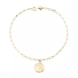[NS홈쇼핑][미니아트] 14K 엘리자베스 코인 펜던트 금 체인 발찌[36001870]