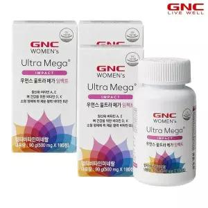 [GNC] 우먼스 울트라 메가 임팩트 (500mg 180정 90일분)x3 총270일분_56737x3..[36006170]