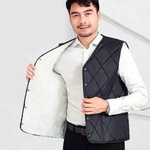 [하프클럽/]남성부슬기모퀼팅조끼 패딩조끼 방한조끼 융털조끼