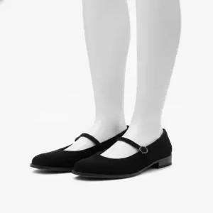 하루타 여성용 누벅 메리제인 SF341 N NUBUCK BLACK HRT