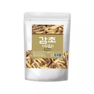 [하프클럽/기타]말린 건 감초 뿌리 절편 슬라이스 500g