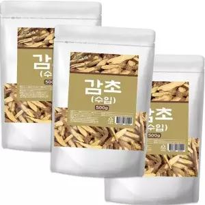 [하프클럽/기타]말린 건 감초 뿌리 절편 슬라이스 1500g