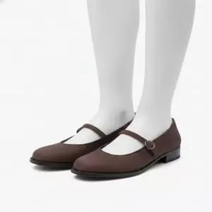 하루타 여성용 누벅 메리제인 SF341 N NUBUCK BROWN HRT