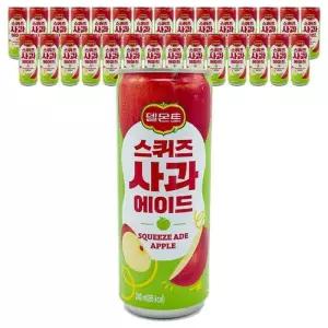 롯데칠성 델몬트 스퀴즈 사과 에이드 240ml x 30개