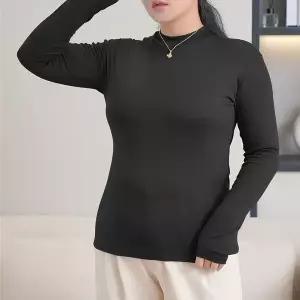 [골드스마일]1005644 빅사이즈 반폴라 스판 티셔츠