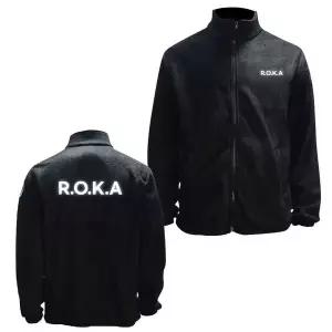 [하프클럽/]블랙 겨울집업 기모 반사 후리스 집업 ROKA