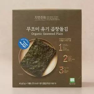 자연주의 무조미 유기 곱창돌김 45g, 1개