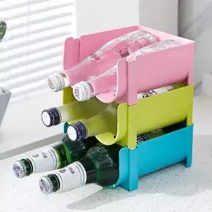 고품질 키밍 맥주 소주 수납함 거치대 음료수 와인 리빙박스 멀티 투명 (W6C7320)