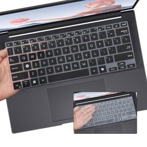 ASUS 비보북 S 14 OLED 노트북 M5406 S5406 MA-AS96 14인치 2024년 신제품 미국 레이아웃 키보드 보호 커버 스킨 -블랙+클리어