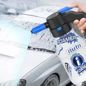 전동 폼 어 자동차 세차용 프로 스노우 제너레이터 자동 배터리 구동 압력식 비누 관리용