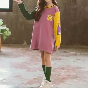 배색홀스티 아동나시 여름상의 유아반팔 여아민소매 바캉스 긴팔티셔츠 맨투맨티 롱티셔츠 평상복