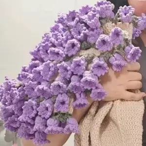 개 수제 꽃다발 담요 완성된 장미 디자인 소파 침대용 기념일을 위한 로맨틱 선물 편안한 낮잠